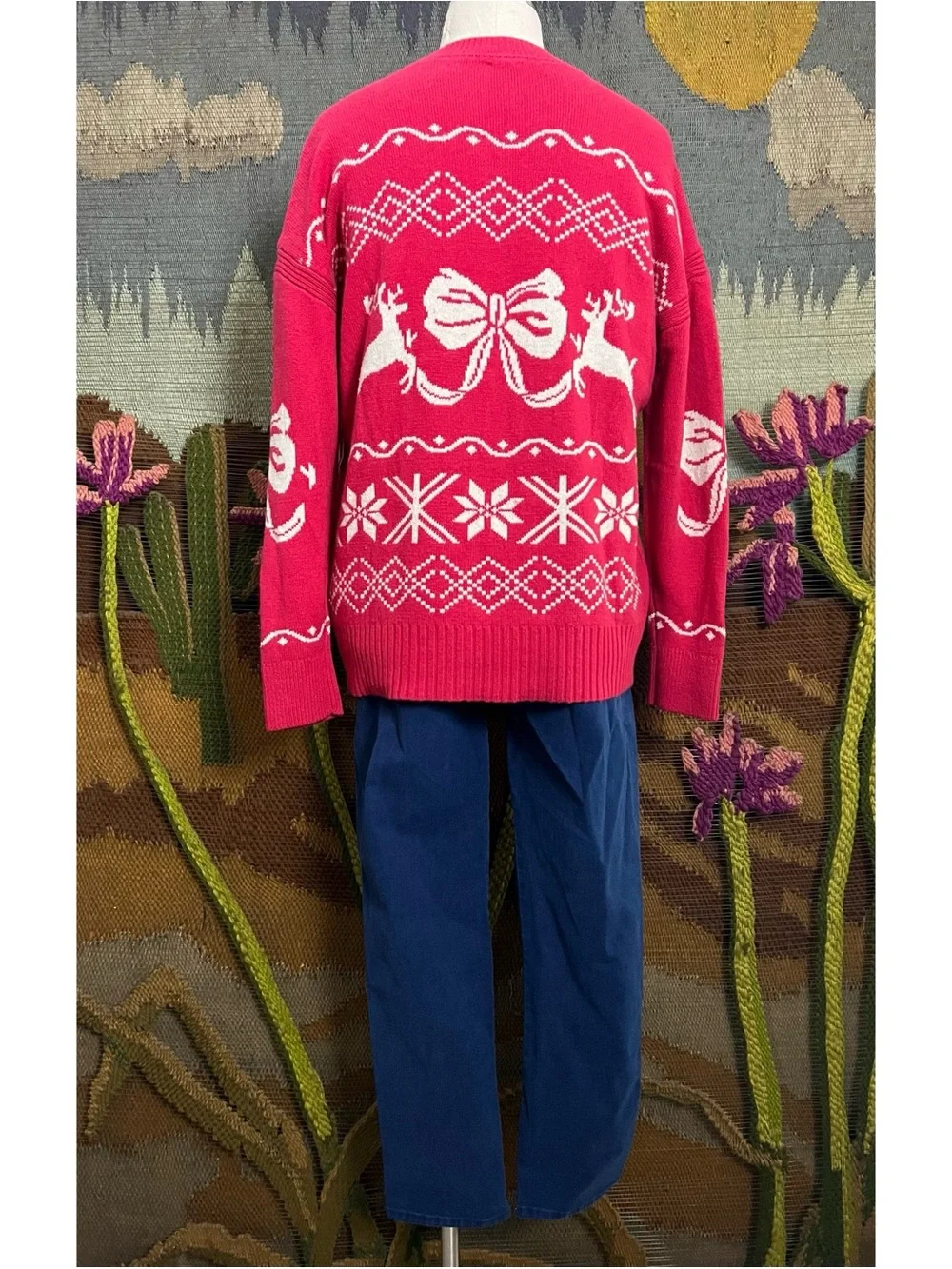 Anthropologie Oversized Reindeer Sweater XXS